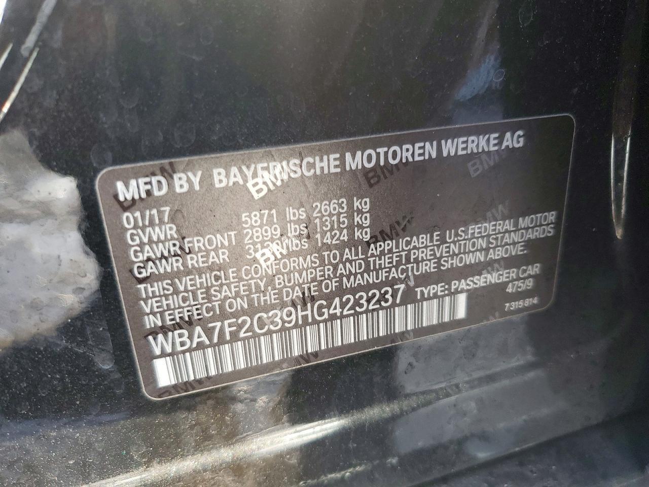 2017 BMW 7 series