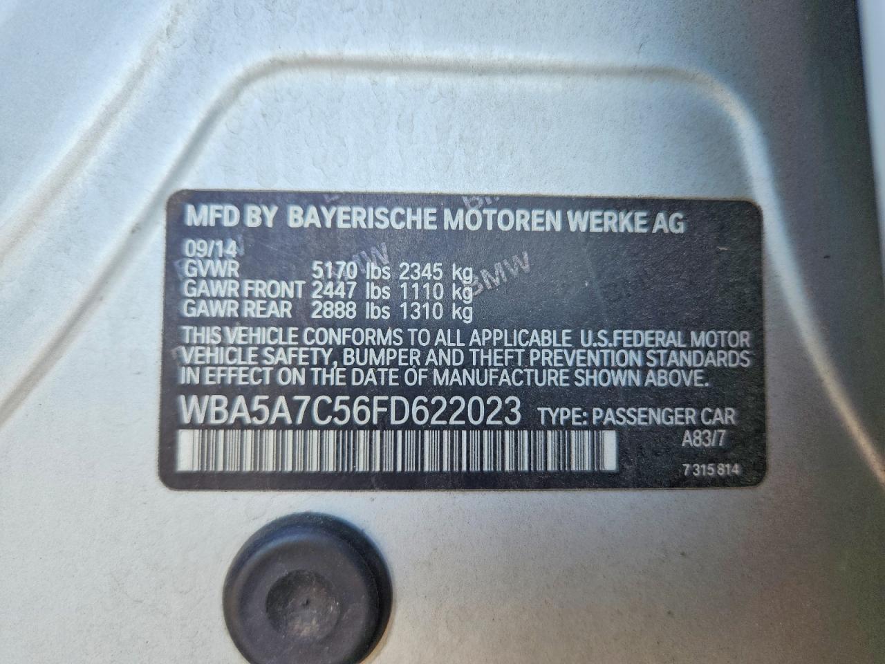2015 BMW 5 series