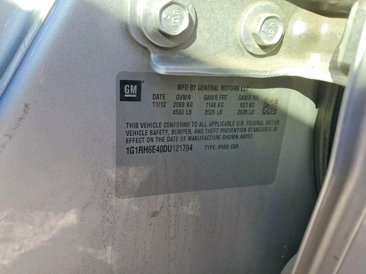 2013 CHEVROLET VOLT