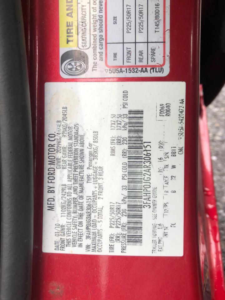 2010 FORD FUSION