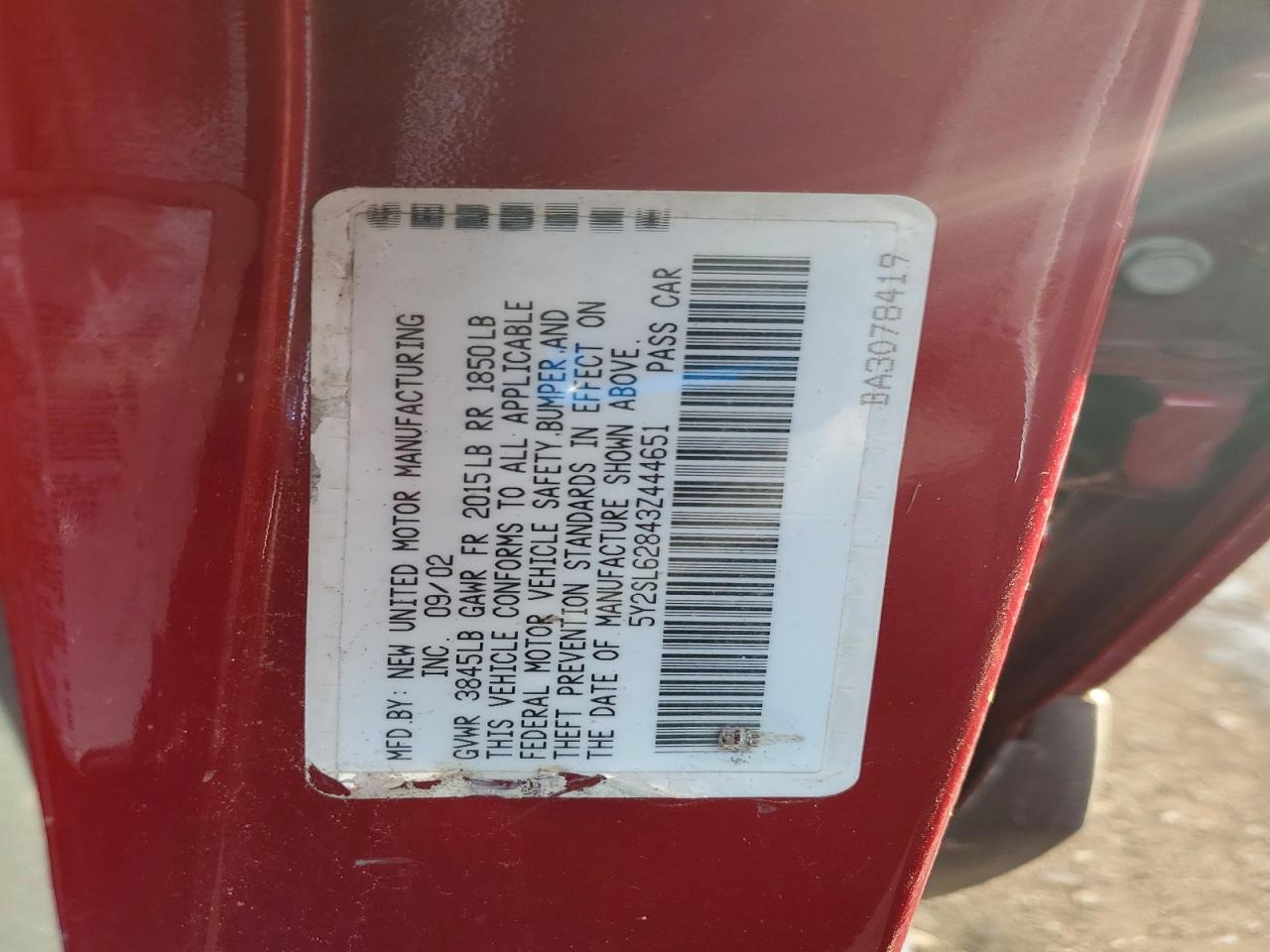 2003 PONTIAC VIBE