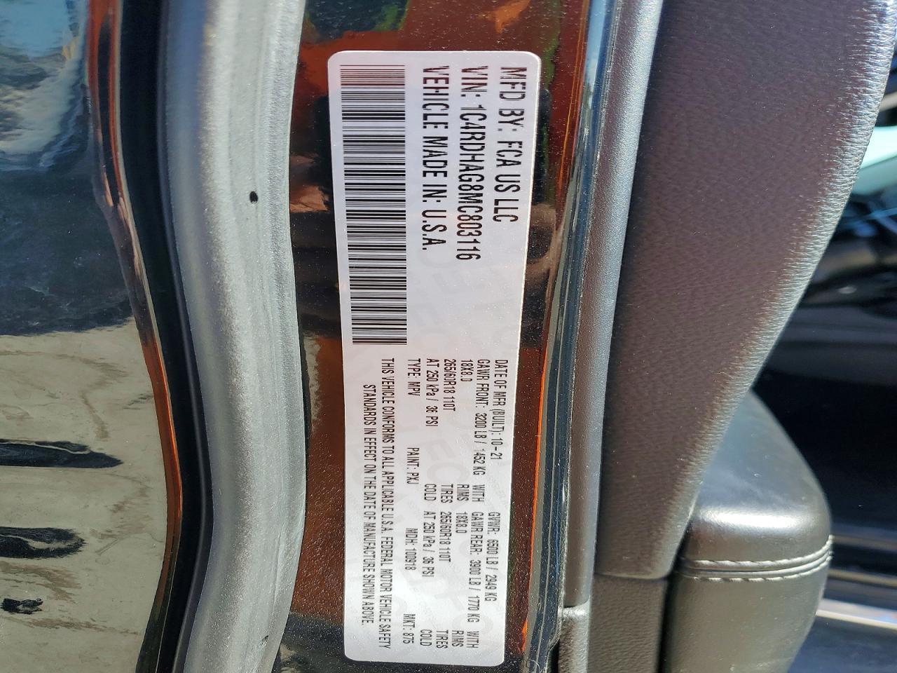 2021 DODGE DURANGO
