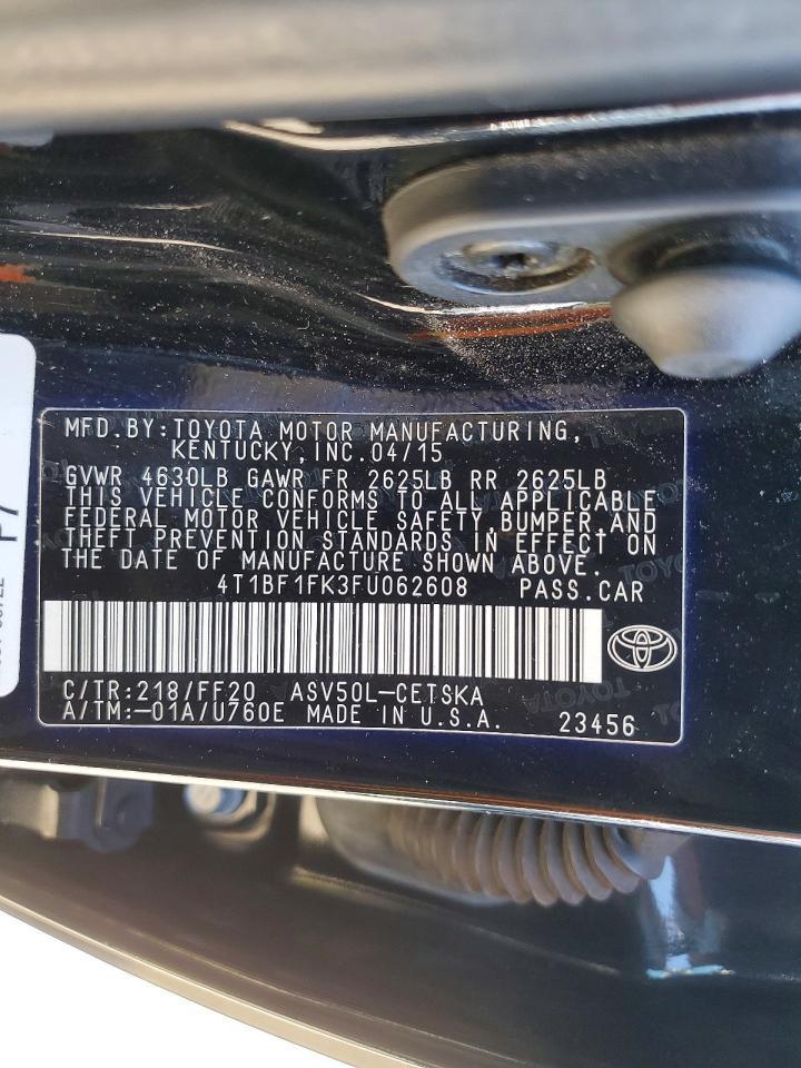 2015 TOYOTA CAMRY