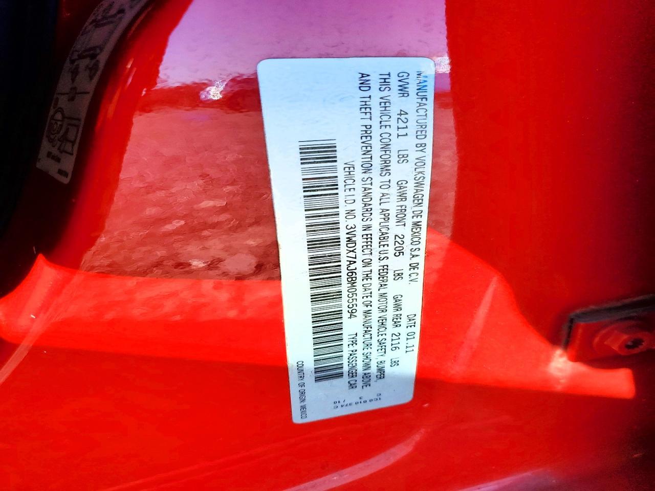 2011 VOLKSWAGEN JETTA