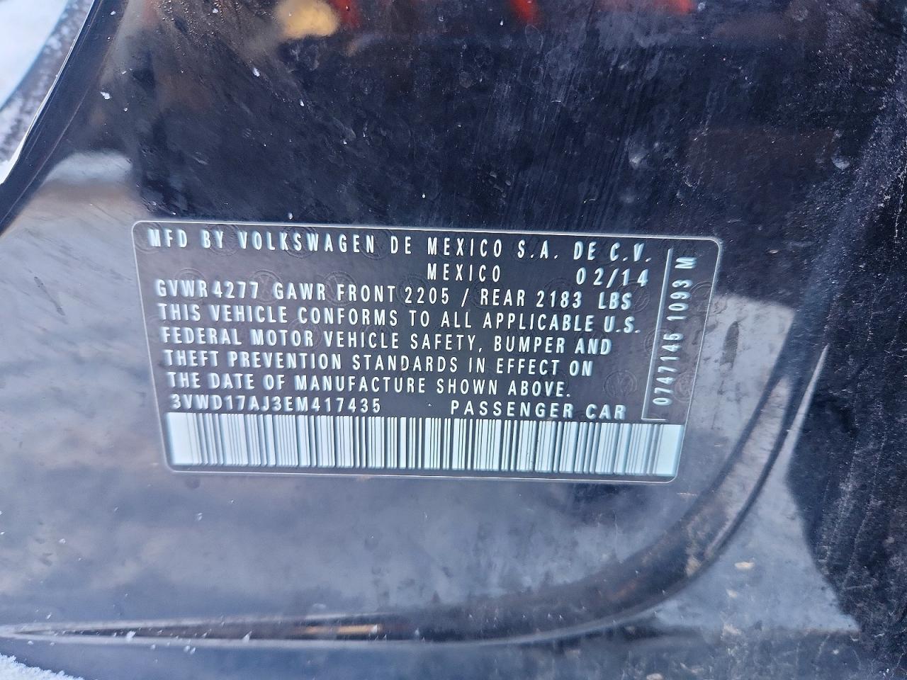 2014 VOLKSWAGEN JETTA