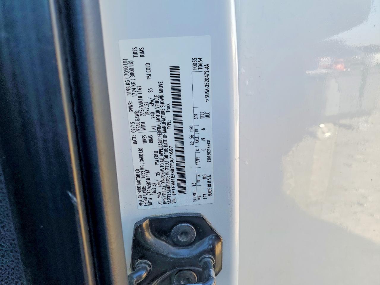 2015 FORD F-150