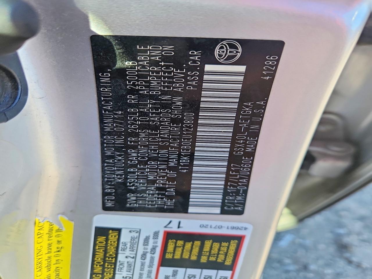 2014 TOYOTA Avalon