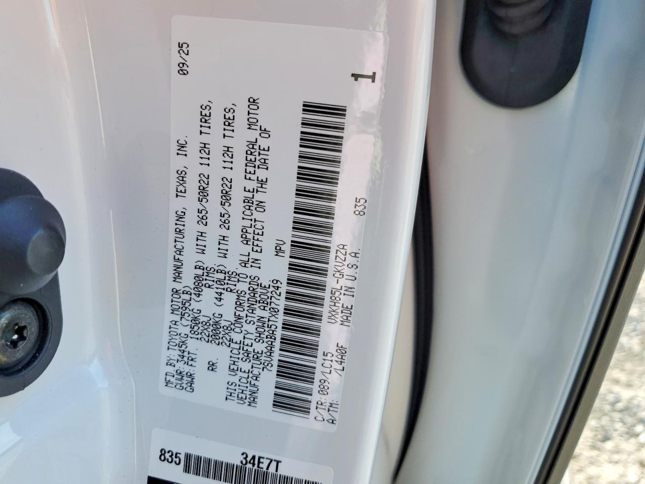 2026 TOYOTA Sequoia