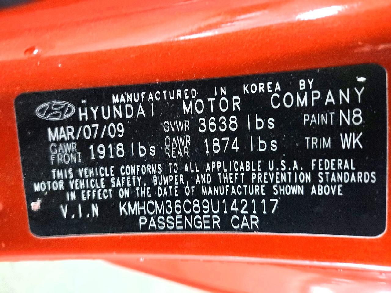 2009 HYUNDAI ACCENT