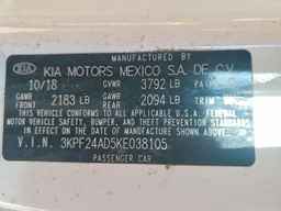 2019 KIA FORTE