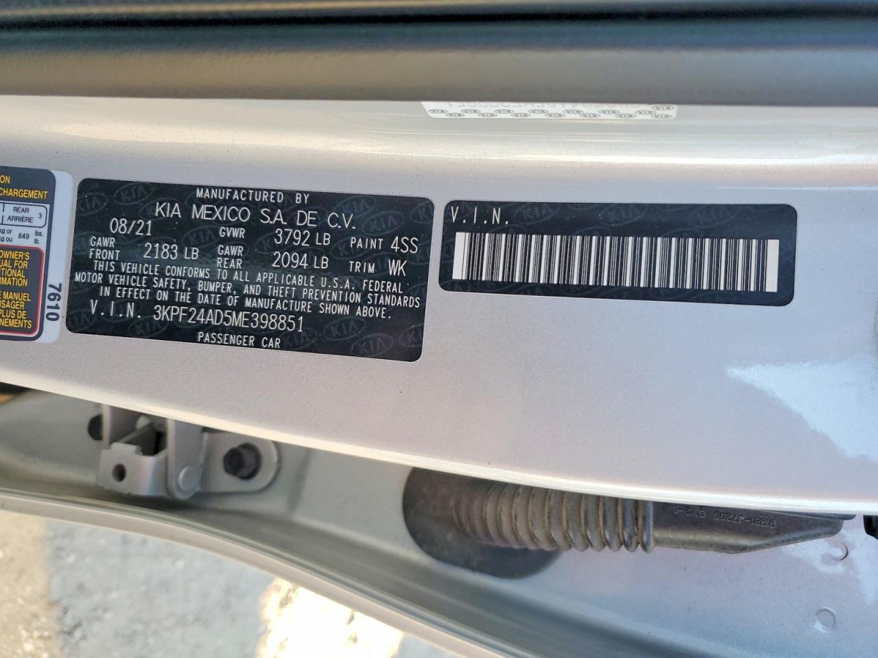 2021 KIA FORTE
