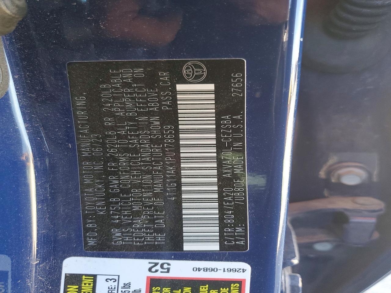 2023 TOYOTA CAMRY