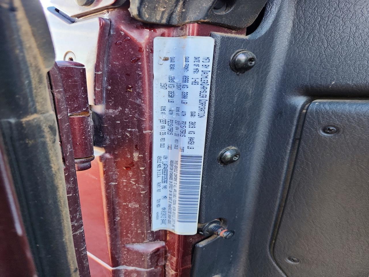 2003 JEEP WRANGLER