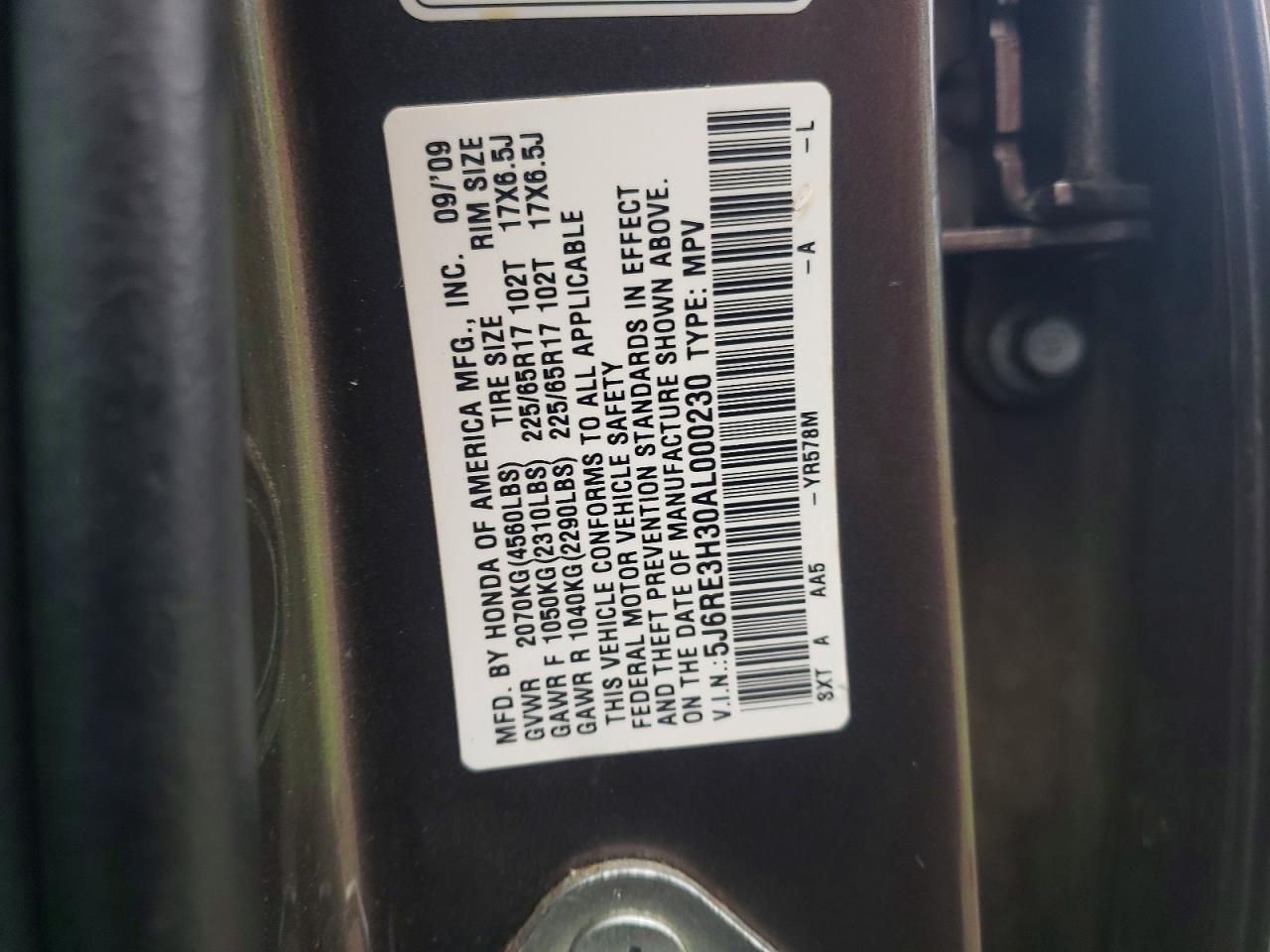 2010 HONDA CR-V