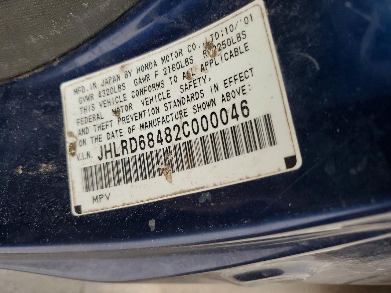 2002 HONDA CR-V