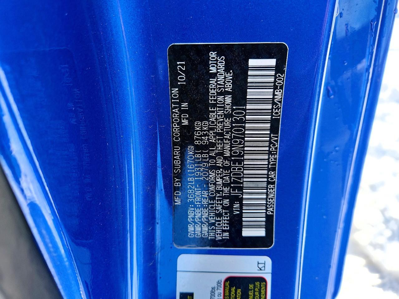 2022 SUBARU BRZ
