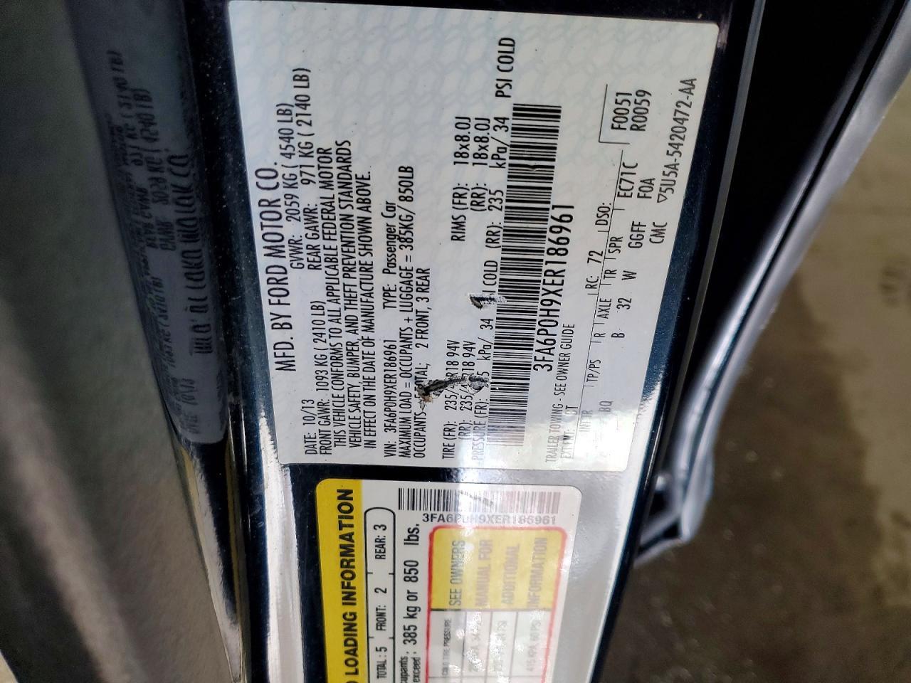 2014 FORD FUSION