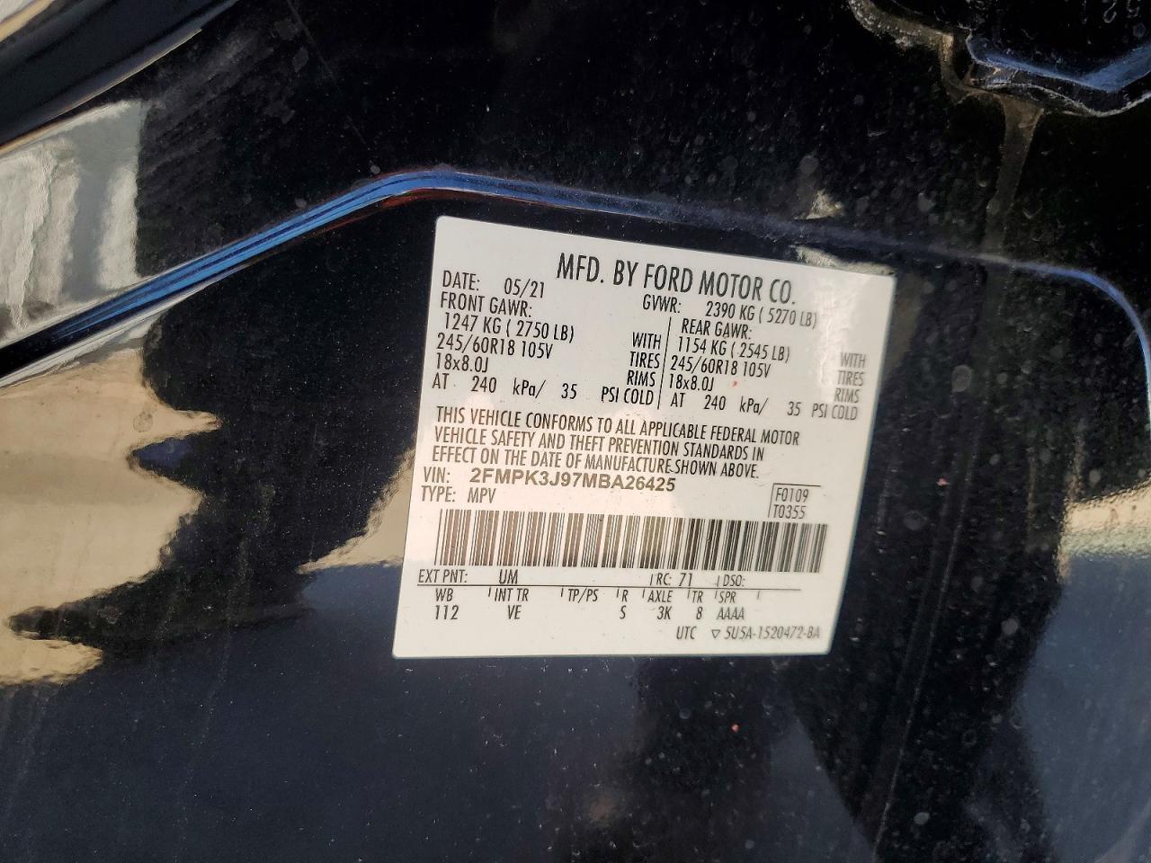 2021 FORD EDGE