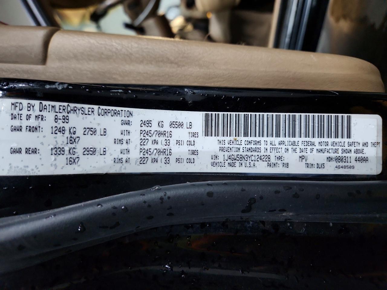 2000 JEEP Grand Cherokee