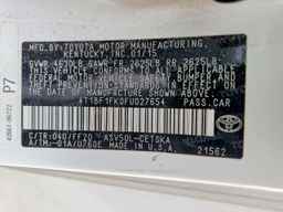 2015 TOYOTA CAMRY
