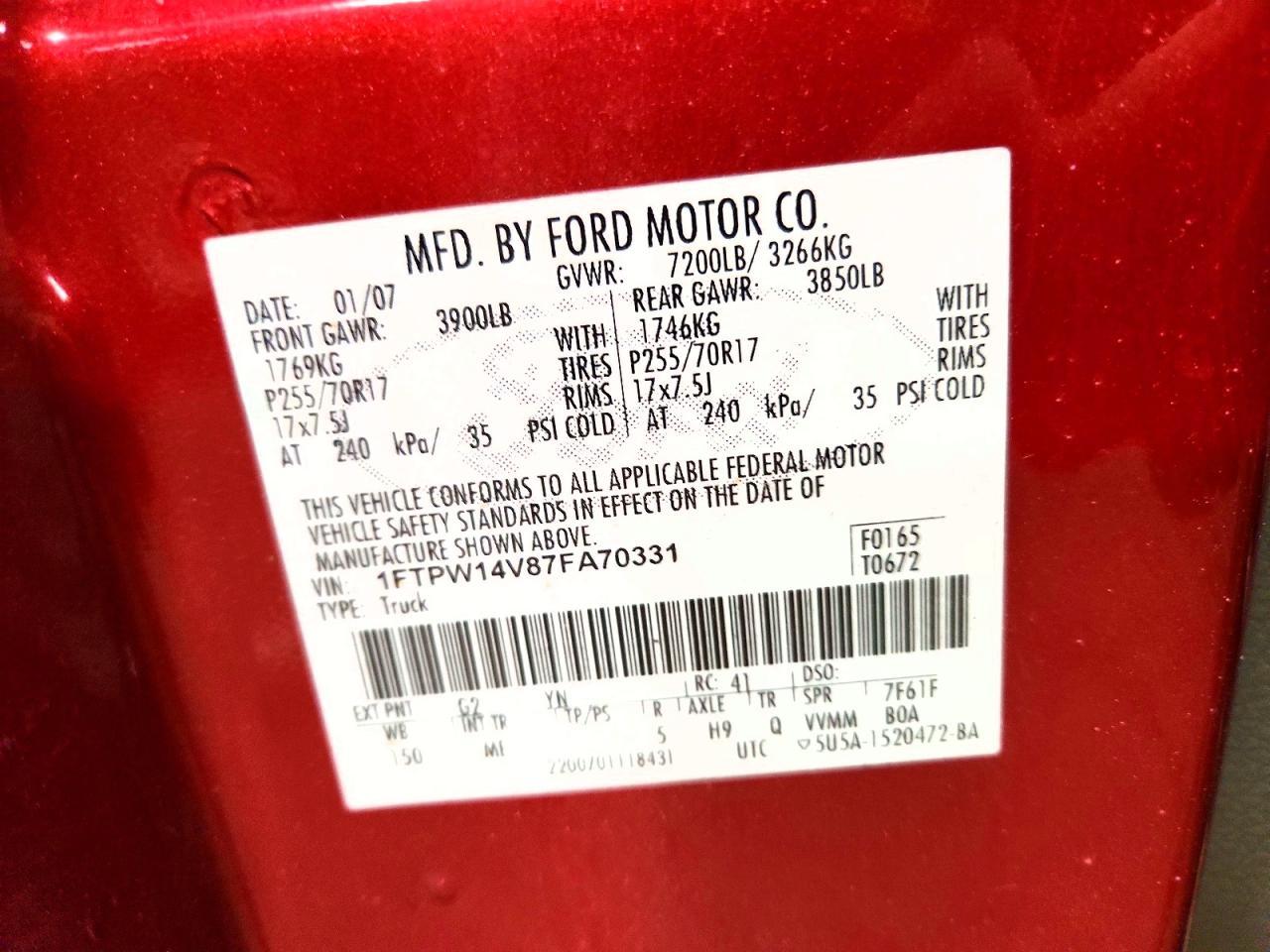 2007 FORD F-150