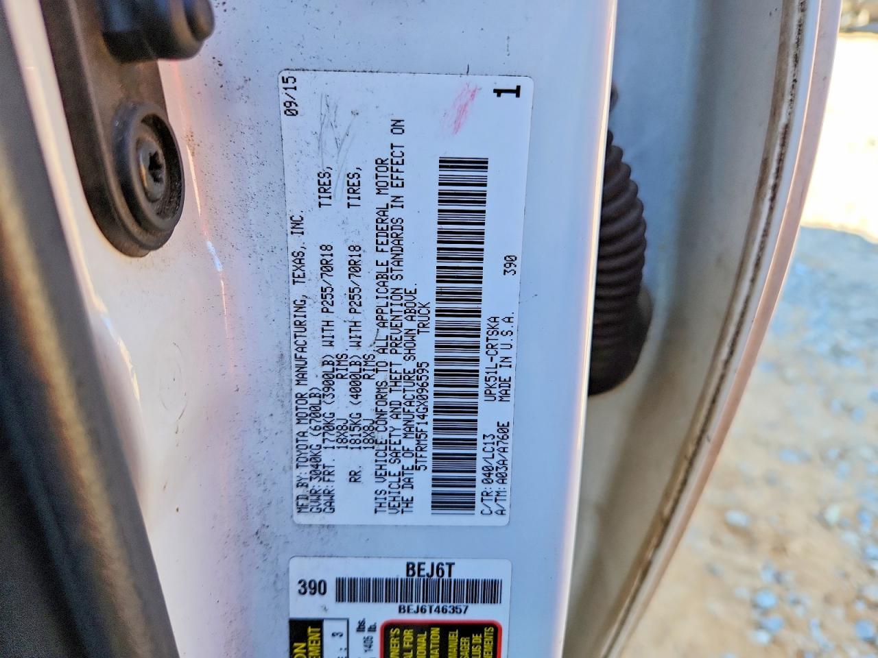 2016 TOYOTA TUNDRA