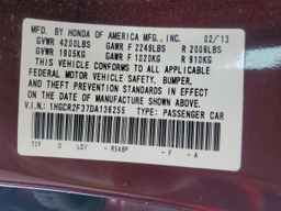 2013 HONDA ACCORD