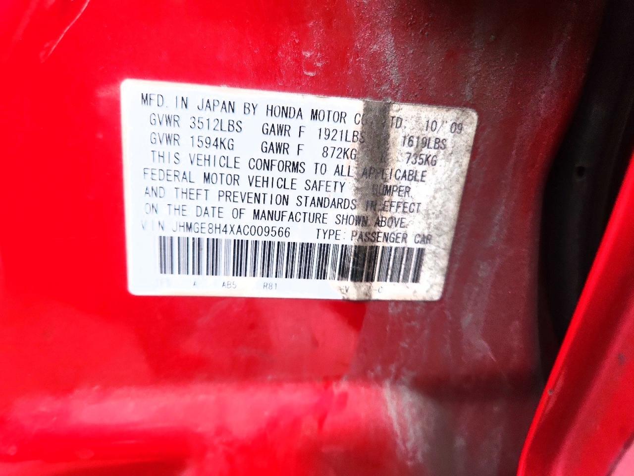 2010 HONDA FIT