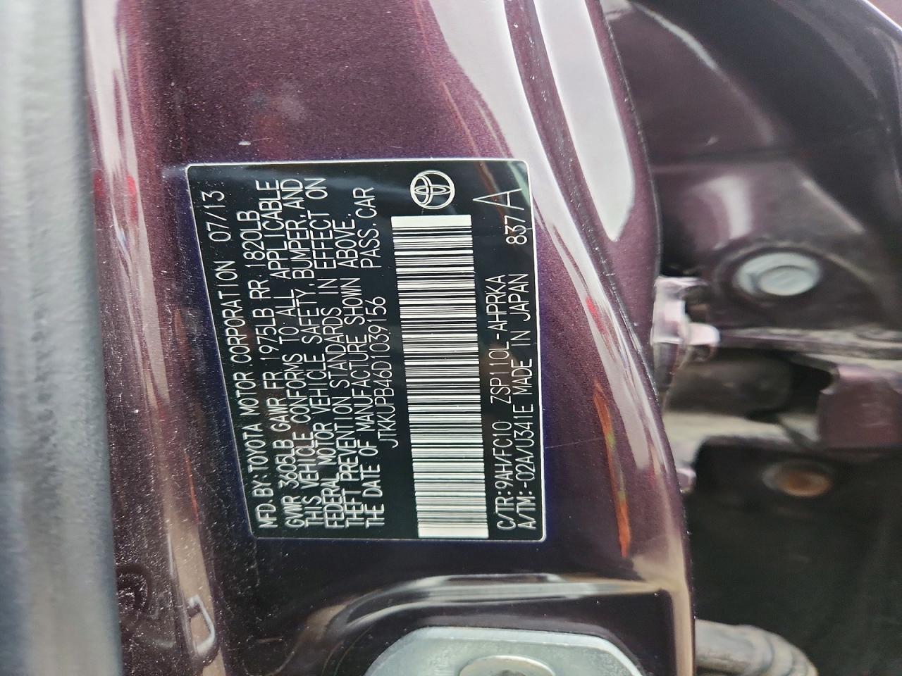 2013 TOYOTA SCION