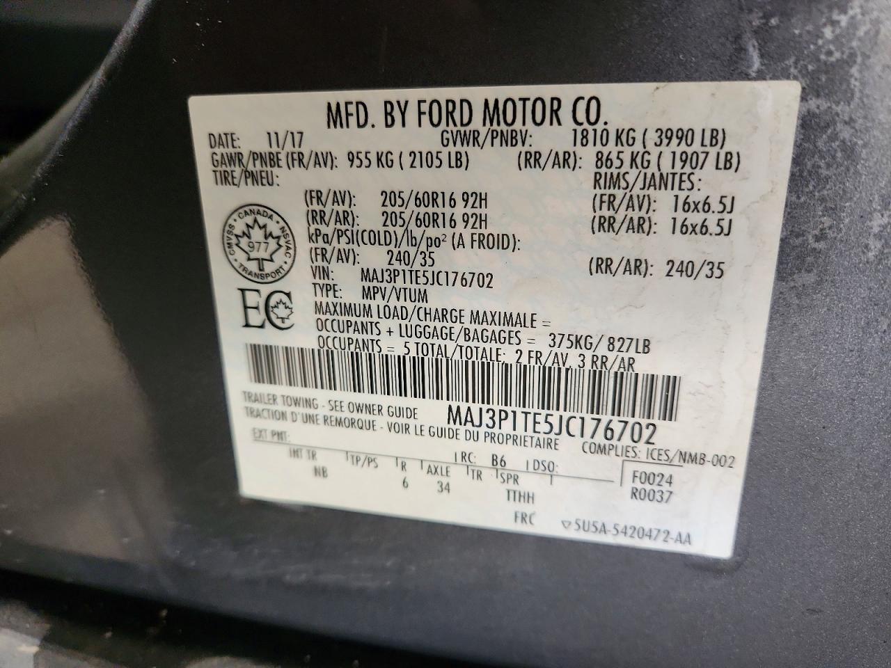2018 FORD EcoSport