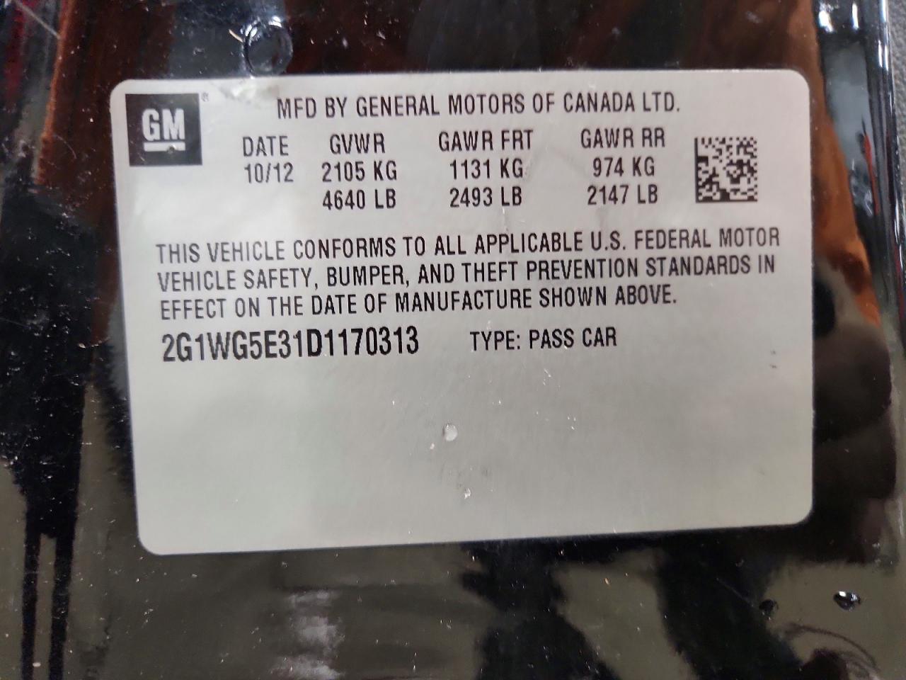 2013 CHEVROLET IMPALA