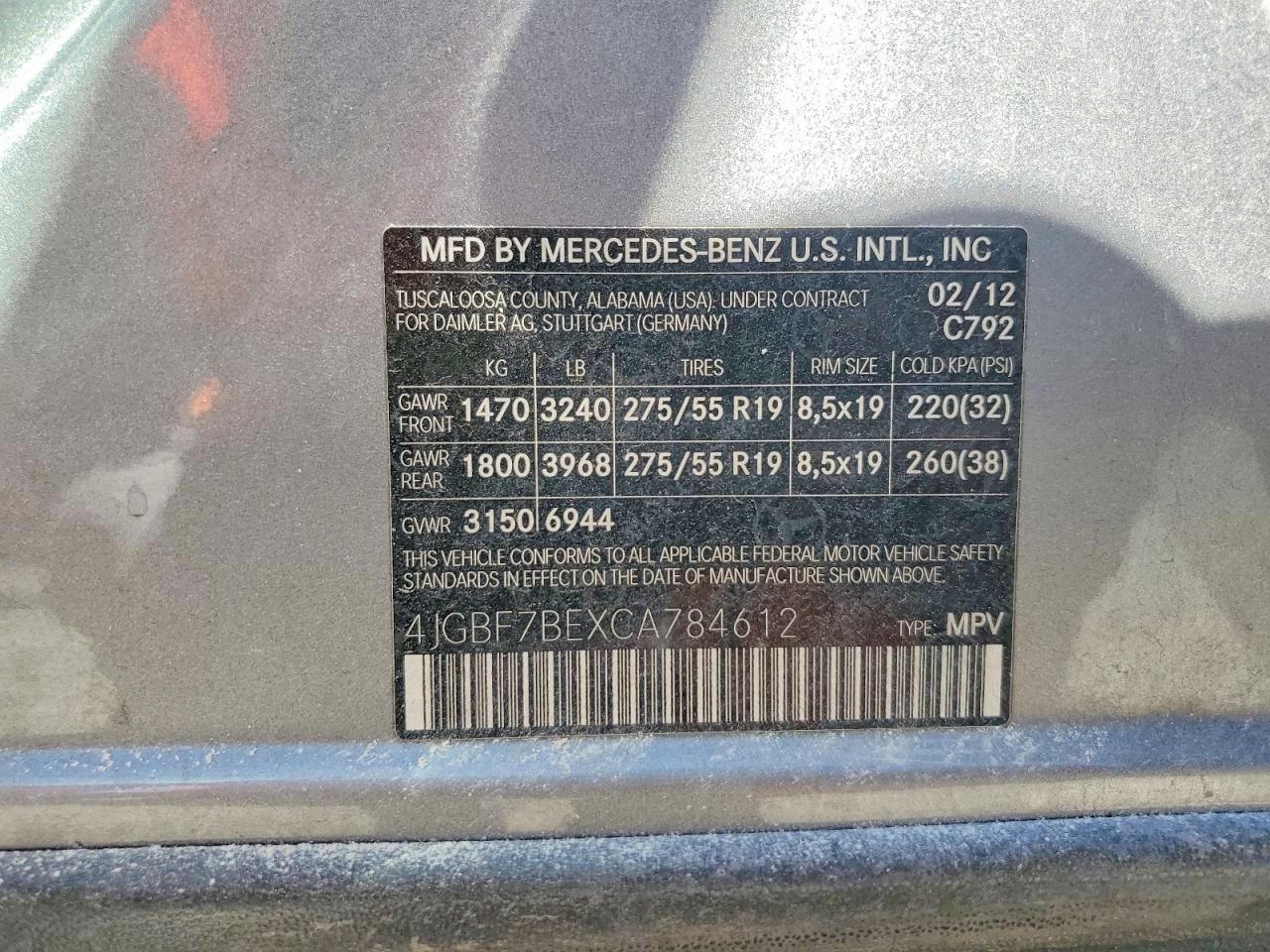 2012 MERCEDES-BENZ GL-Class