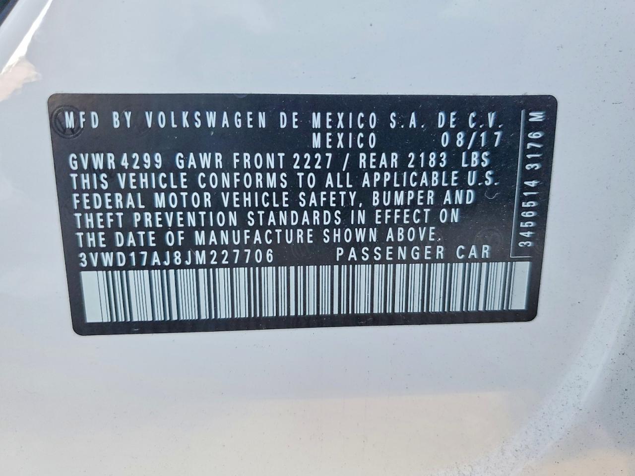 2018 VOLKSWAGEN JETTA