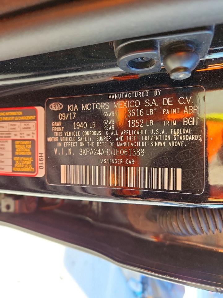 2018 KIA RIO
