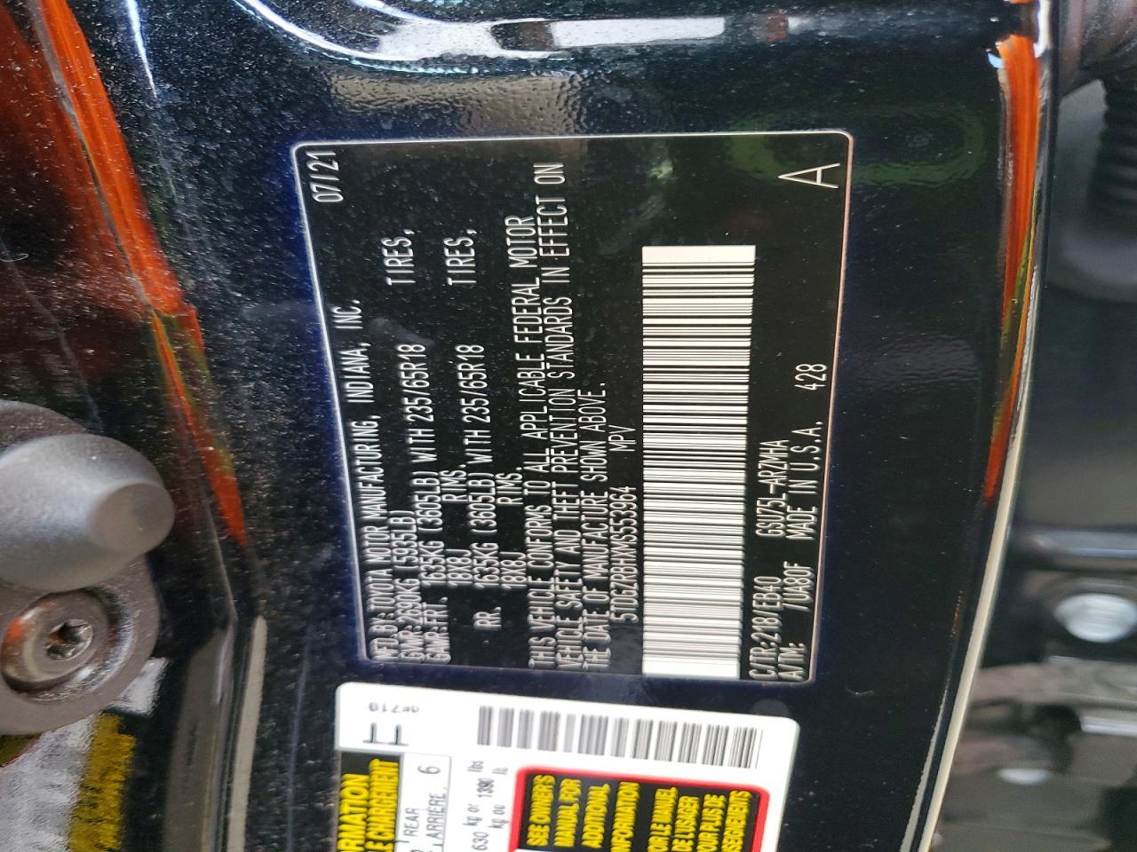 2021 TOYOTA HIGHLANDER