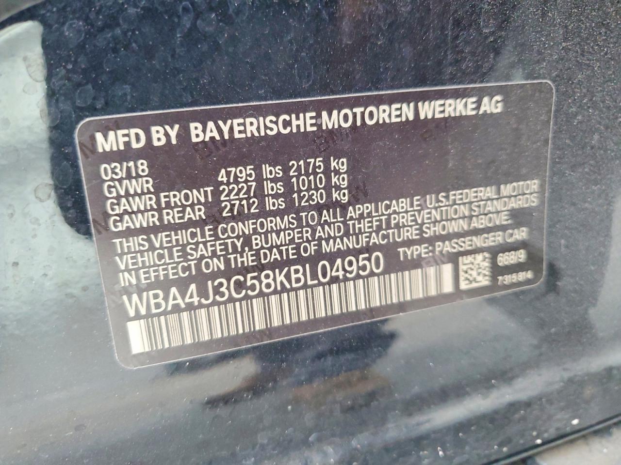 2019 BMW 4 Series