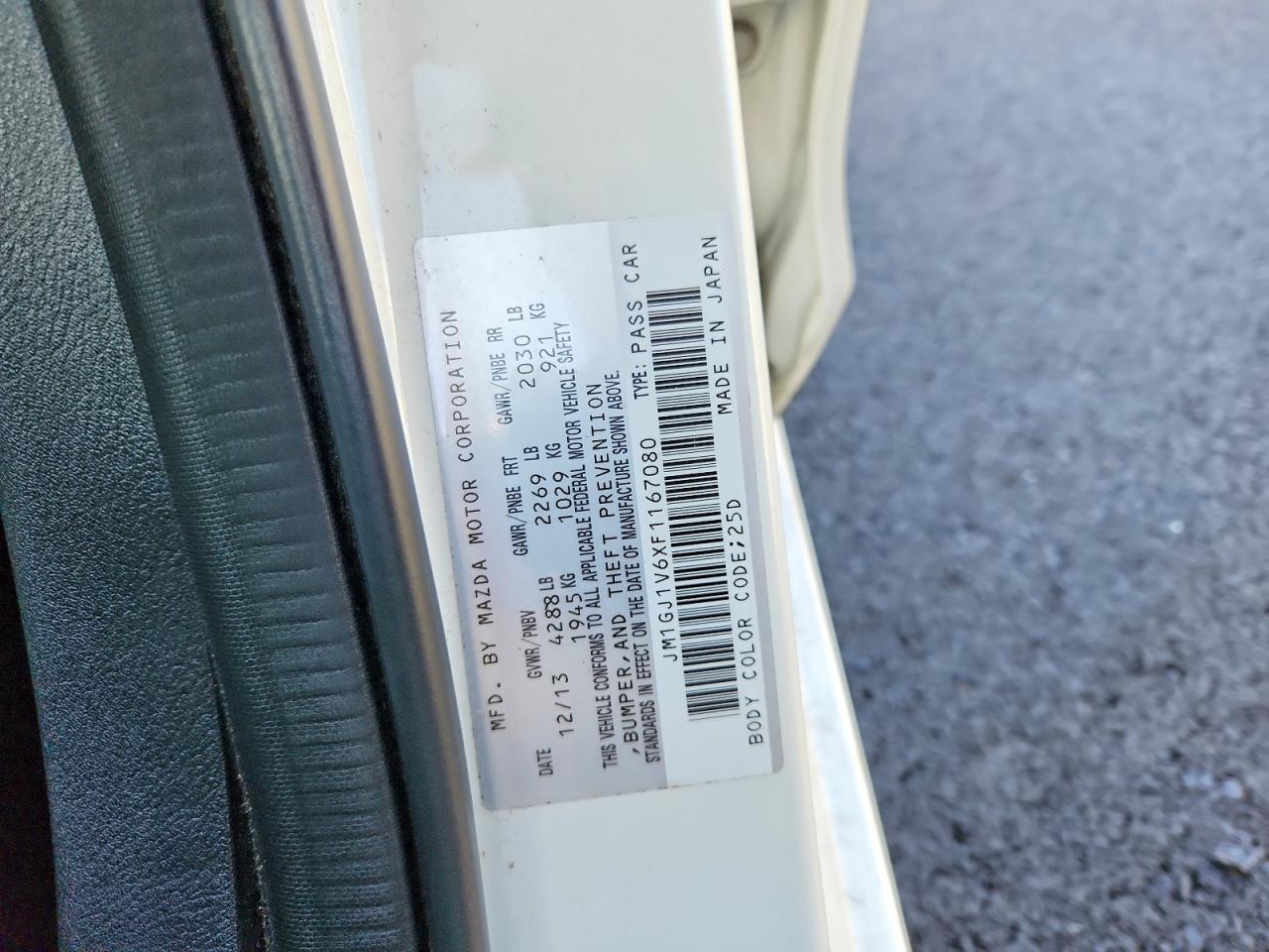2015 MAZDA 6
