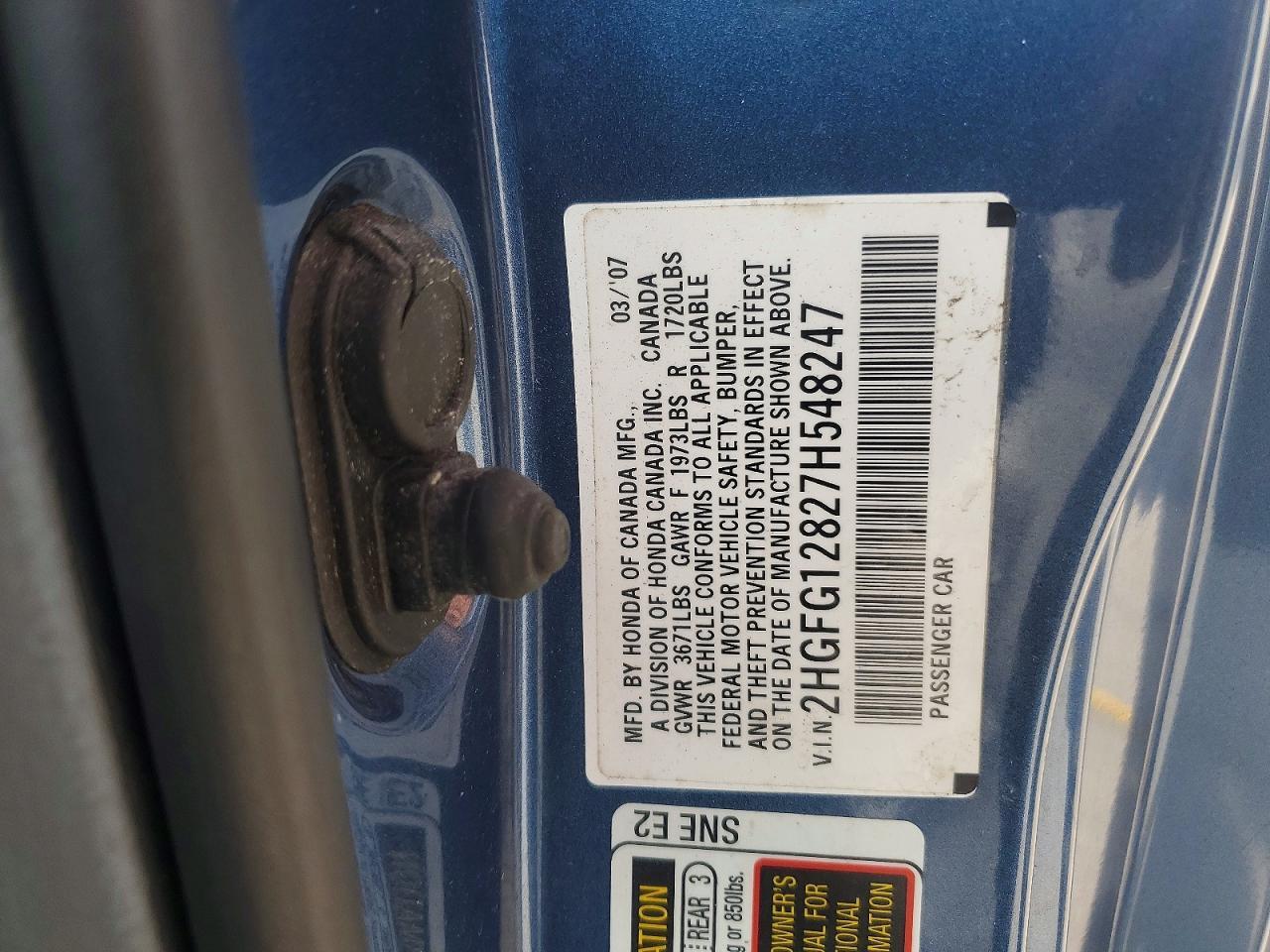 2007 HONDA CIVIC