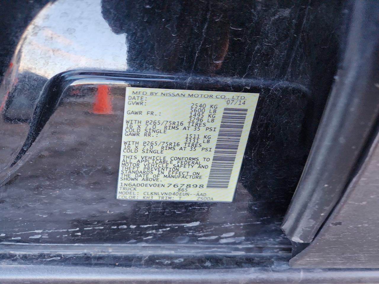 2014 NISSAN Frontier