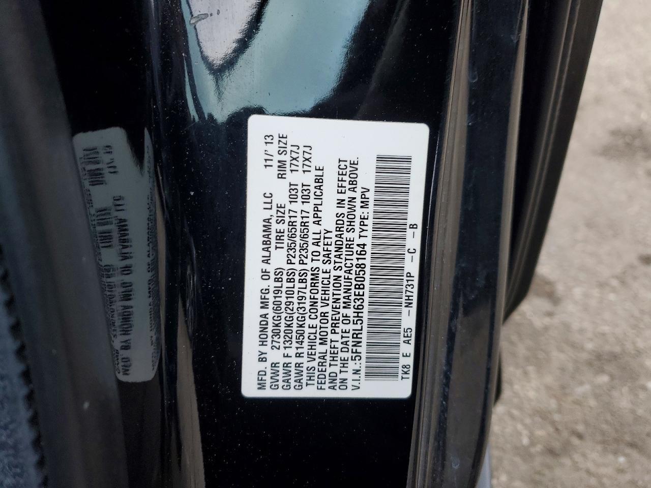 2014 HONDA ODYSSEY