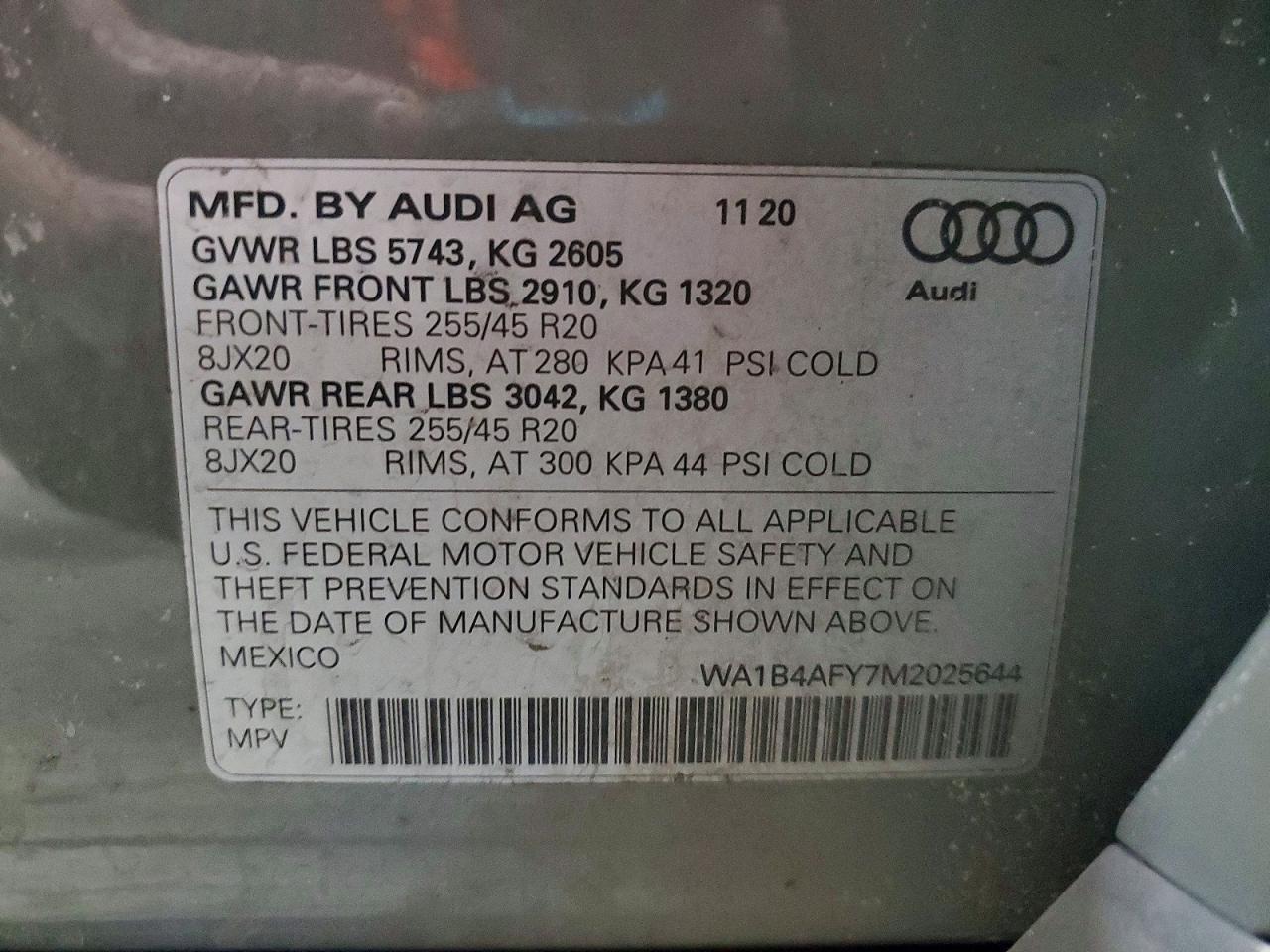 2021 AUDI SQ5