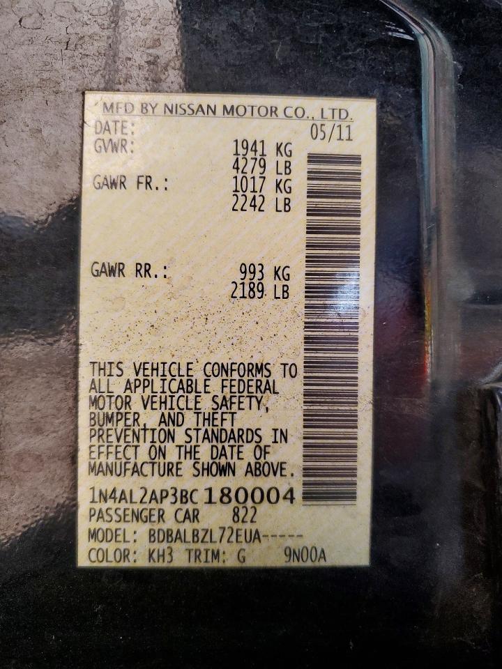 2011 NISSAN ALTIMA