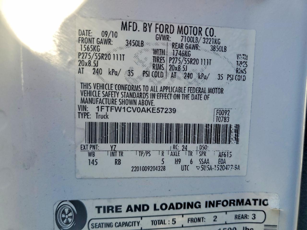 2010 FORD F-150