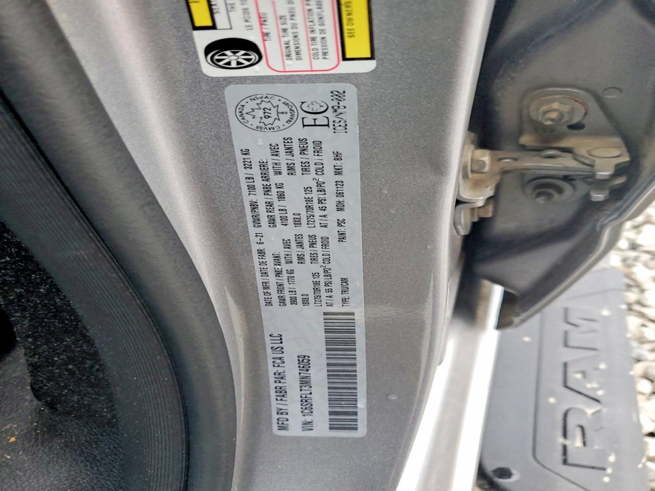 2021 RAM 1500