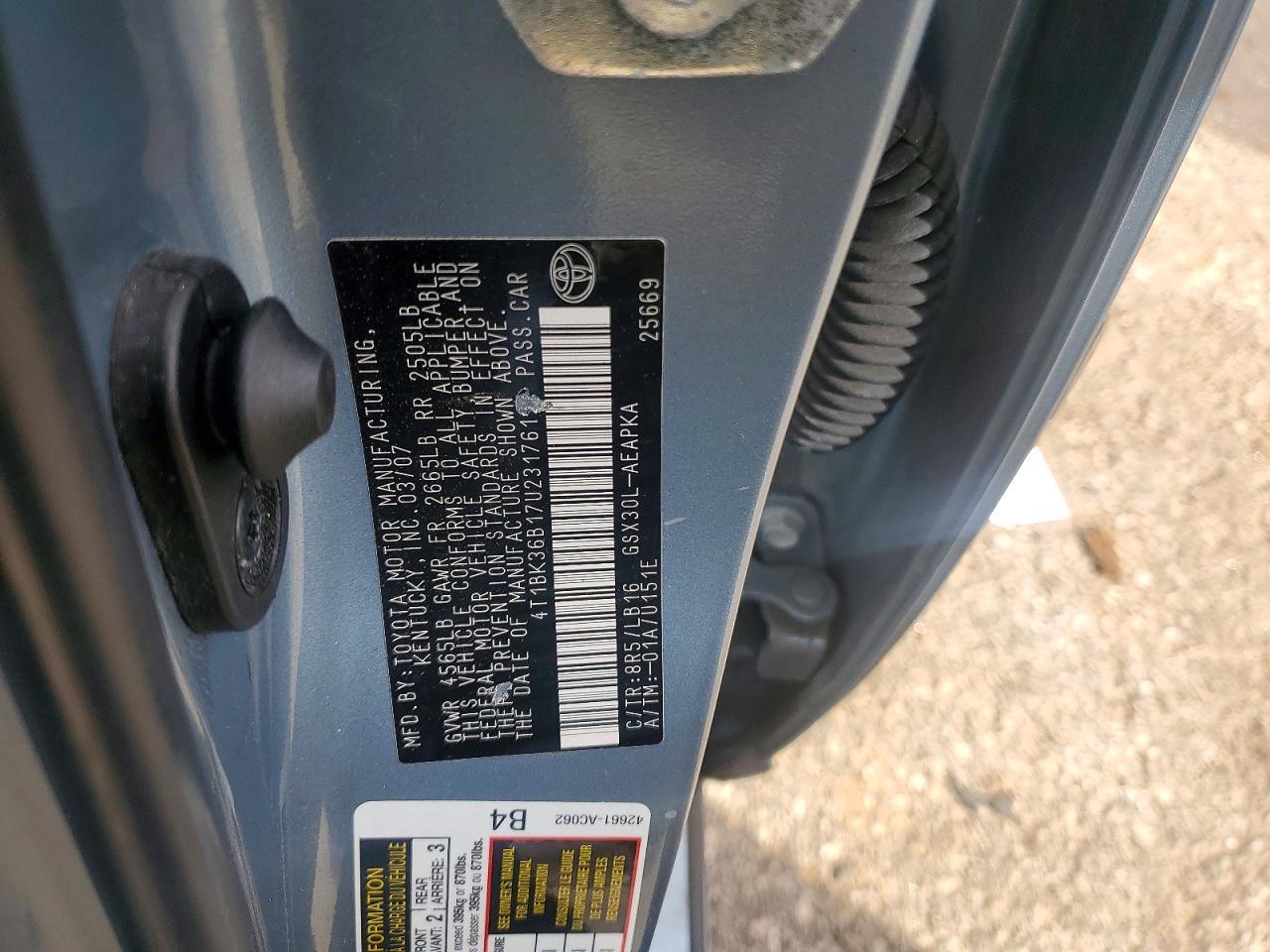 2007 TOYOTA Avalon