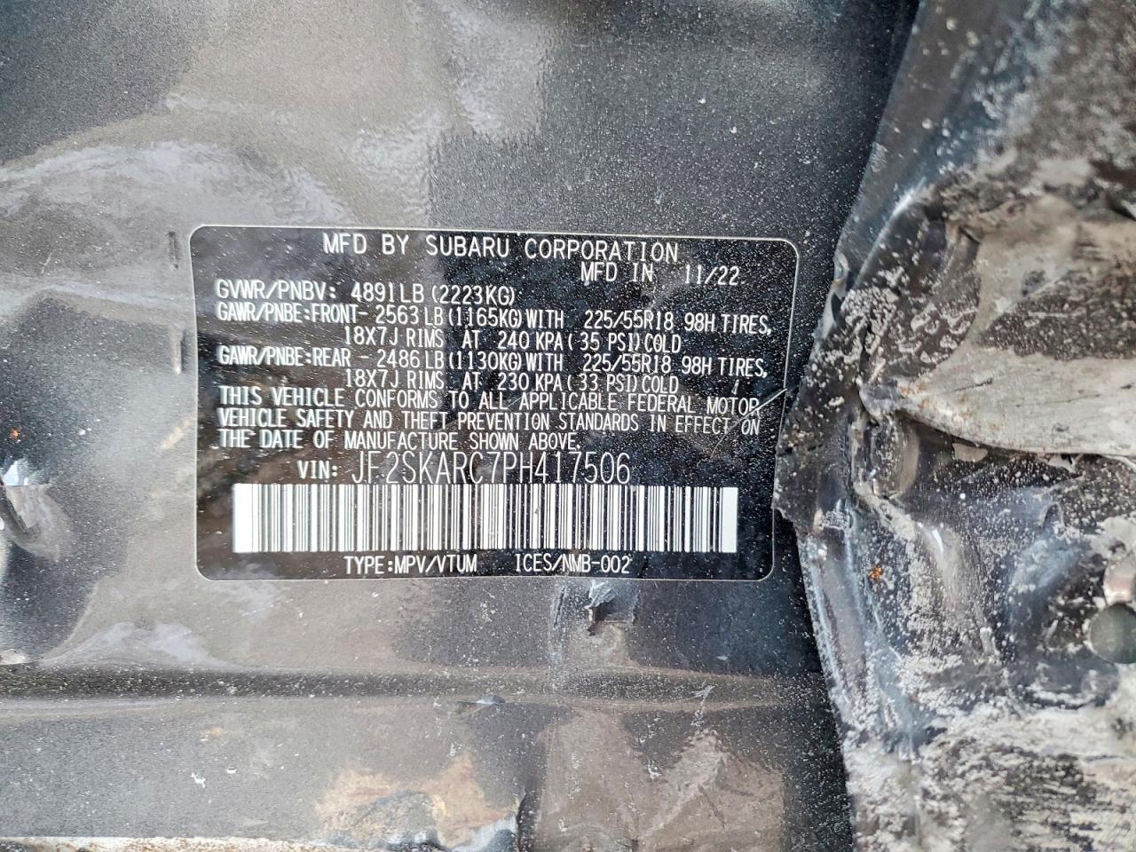2023 SUBARU FORESTER