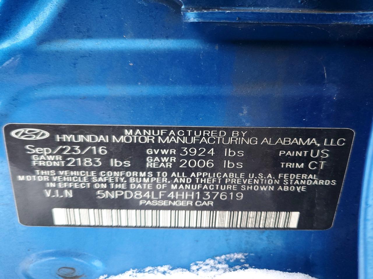 2017 HYUNDAI ELANTRA