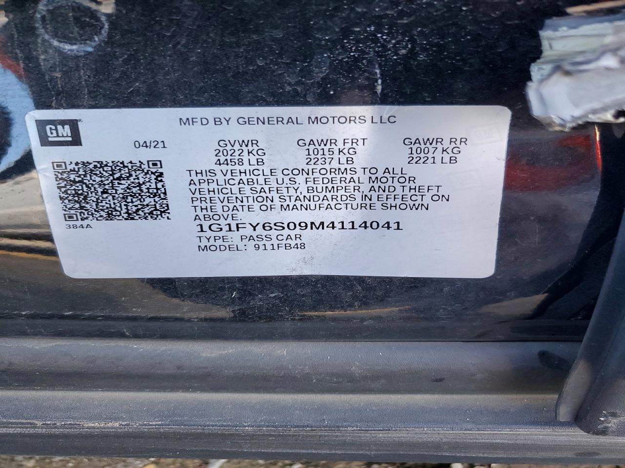 2021 CHEVROLET Bolt EV