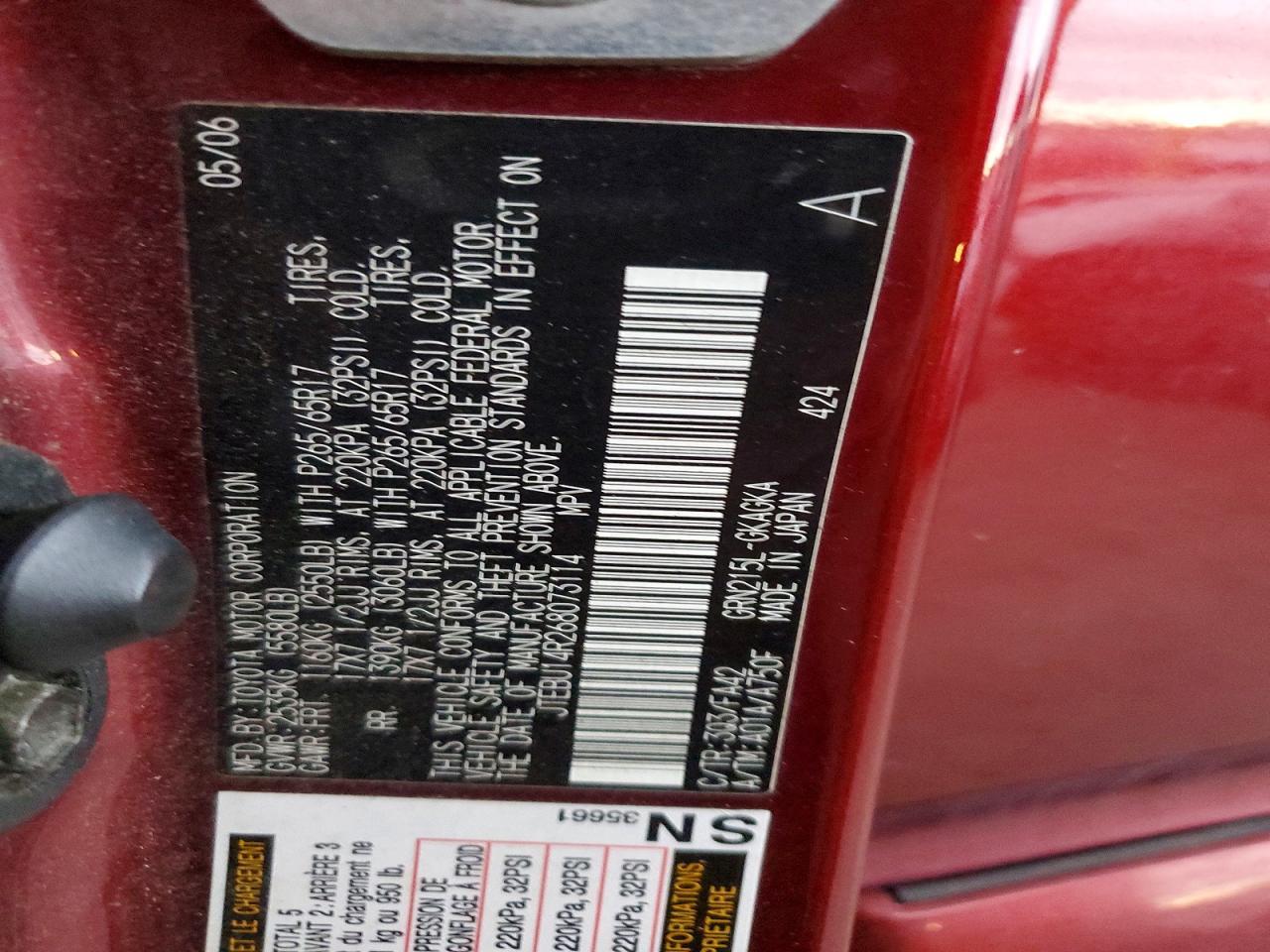 2006 TOYOTA 4Runner