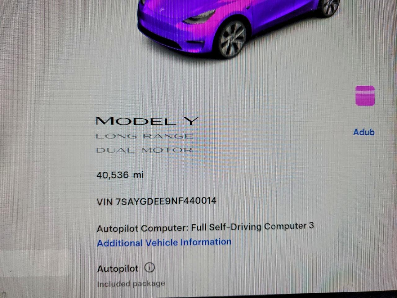 2022 TESLA MODEL Y